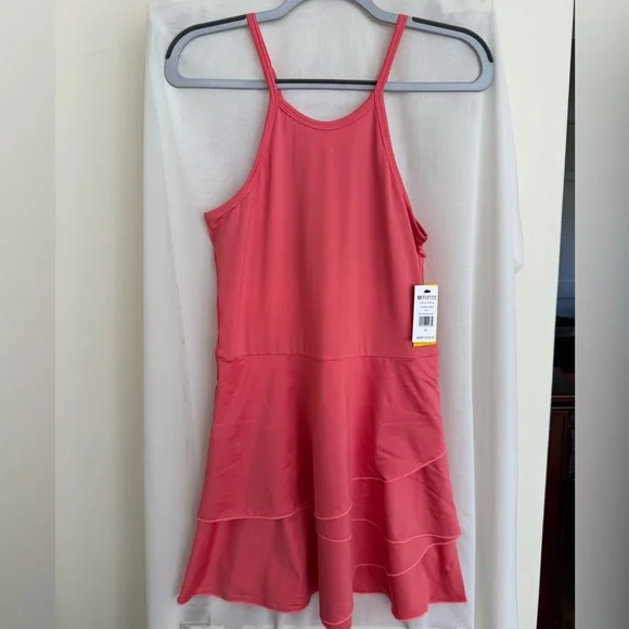 NWT Eleven by Venus Coral Cosmos Tennis Dress Size Medium - Picture 5 of 7